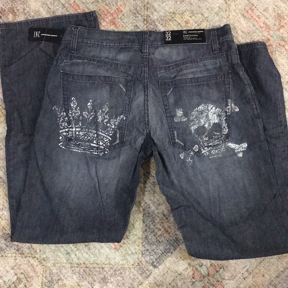 I.N.C.🆕NWT* WOMENS RELAX FIT DARK WASH JEANS - Picture 2 of 9